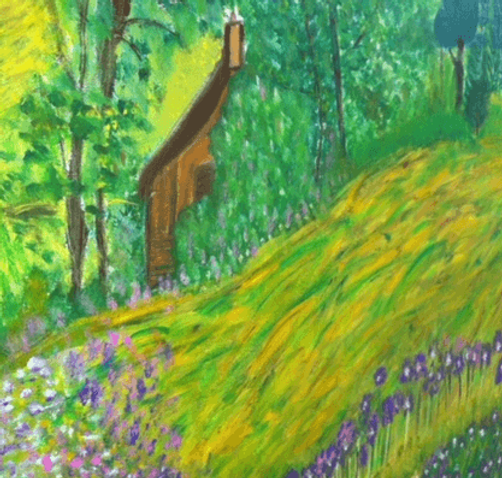 LINDA NAILI original art work ; abstract art and impressionist art